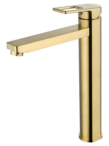Смеситель для раковины высокий WONZON & WOGHAND FRAME, Брашированное золото WW-88239010-BG