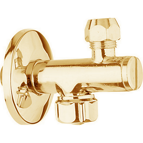 CISAL Угловой вентиль 1/2", цвет золото, ZA00282024