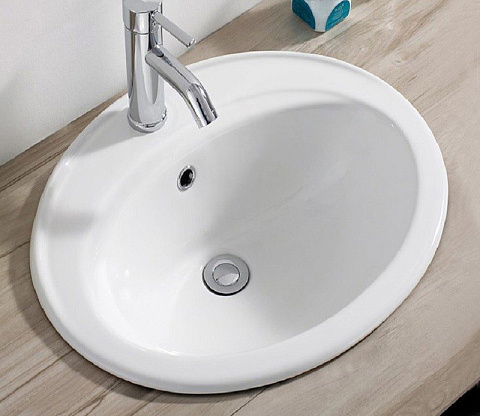 Раковина встраиваемая CeramaLux 9413 560×480 мм, белый