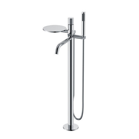 Смеситель Boheme STICK напольный CHROME SPIRALE 129-CRCR.4