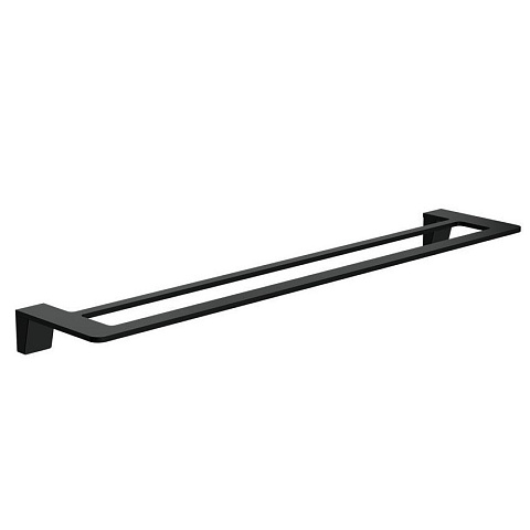 Полотенцедержатель двойной WONZON & WOGHAND, Черный матовый WW-V2102-MB