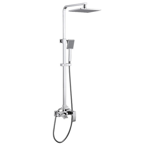 Душевая стойка ABBER Wasserfall AF8616L с изливом, хром