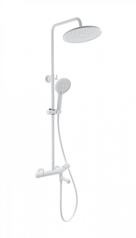 Душевая система с термостатом WONZON & WOGHAND T-1000, Белый матовый WW-B3057-A-MW