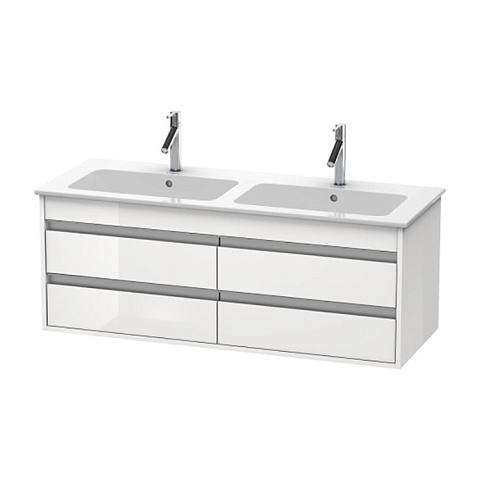 Duravit Ketho База под раковину ,для 233613, 4 выдв.ящика,480x1270x475мм , цвет белый глянцевый, KT643302222