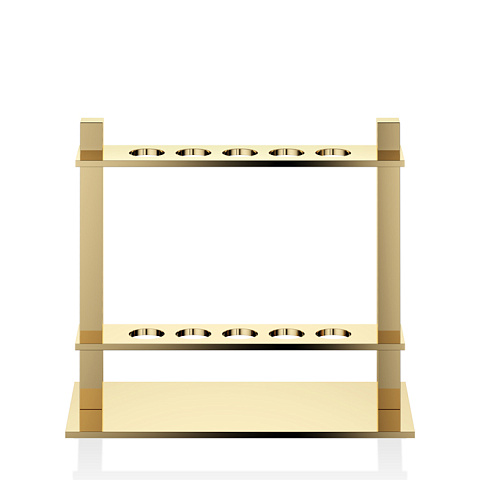 Decor Walther DW 330 Держатель для зубных щёток 15x7x13.5см, настольный, цвет: золото, 0817720