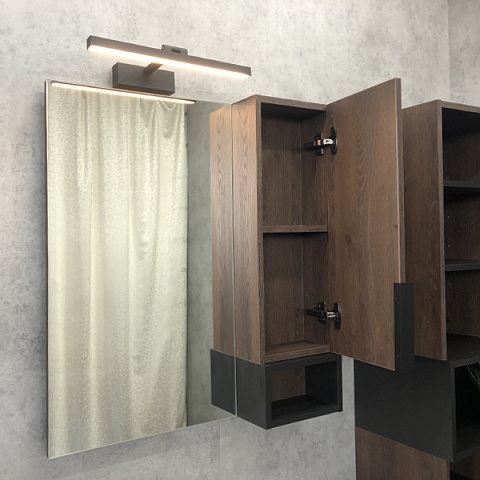 Comforty. Зеркало-шкаф Франкфурт-75 дуб шоколадно-коричневый 00004151044