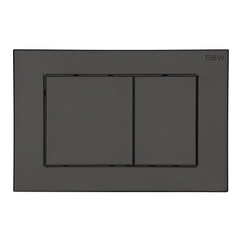 Клавиша смыва Black&White WPI-09530GM серия R #304, цвет: оружейная сталь PVD (240х160х10)
