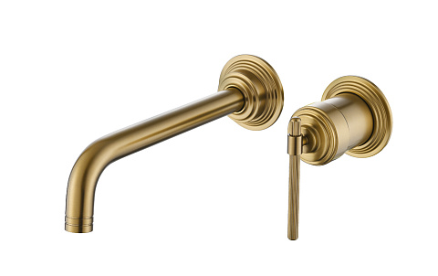 Смеситель для умывальника из стены, Boheme ETERNA BRONZE 175-BR