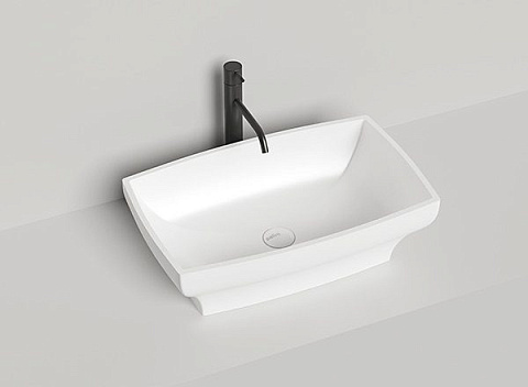 Раковина накладная Salini Gloria 1102212M S-Stone, 65x40 см, матовая поверхность