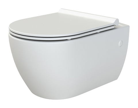 Boheme Bianca подвесной унитаз белый глянец с крышкой 963-SET-W