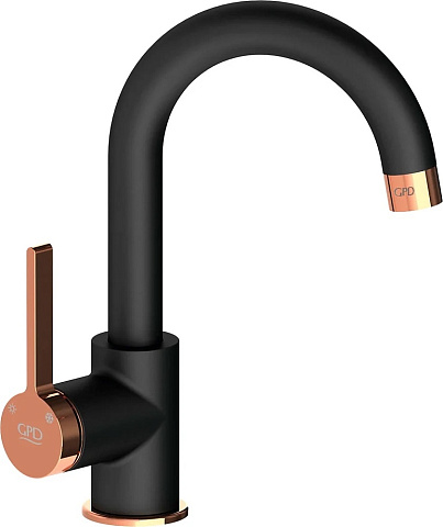 Смеситель для раковины GPD Gildo Colored MTL165-S-R
