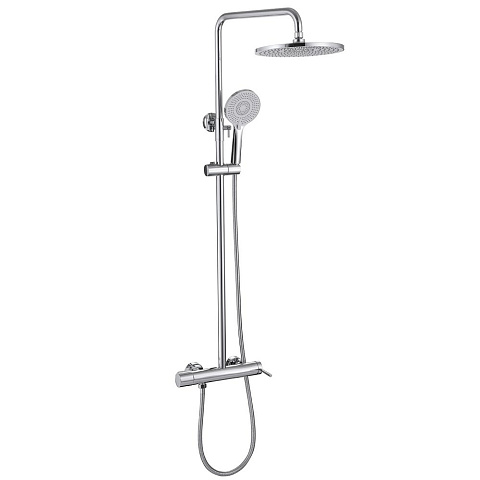 Душевая стойка ABBER Emotion AF8816L с изливом, хром