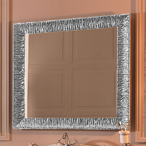 KERASAN Retro Зеркало 100x100, цвет серебро состаренное, 736402argento