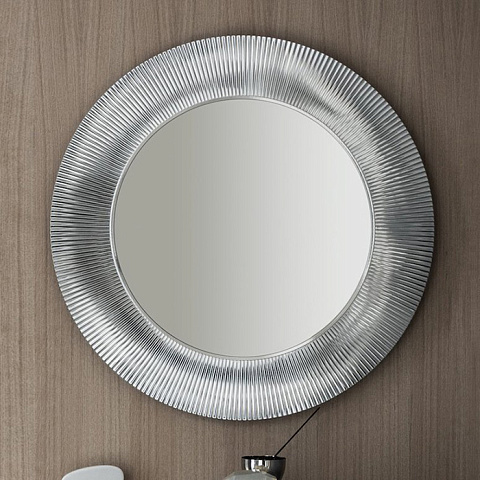 Laufen Kartell Зеркало круглое d=780мм, настенное, без подсветки, цвет: серебряный, 3.8633.1.086.000.1