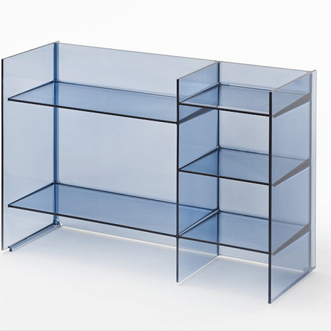 Laufen Kartell Стеллаж, 750х260х530мм, пластик, цвет: синий, 3.8933.1.083.000.1
