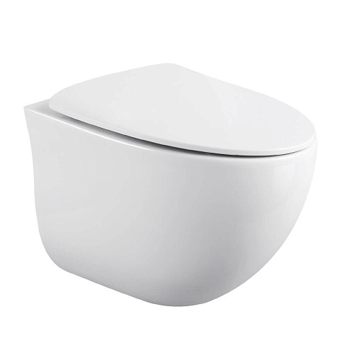 Унитаз подвесной безободковый Black&White Sky Day W-751