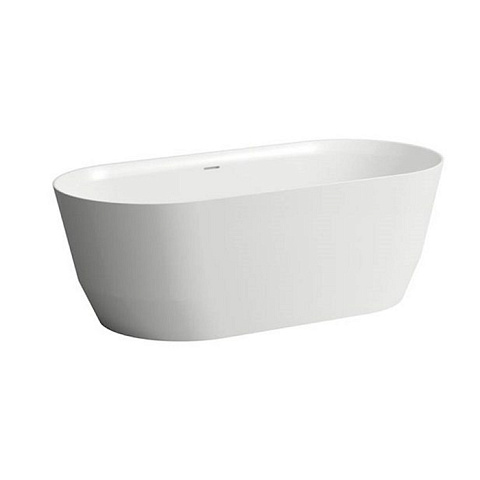 Laufen Pro Ванна отдельностоящая 1650х750х550мм, c переливом, слив click-clack хром, из композитного материала Marbond, белая, 2.3995.2.000.000.1