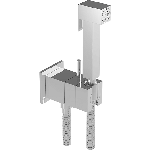 CISAL Shower Гигиенический душ со шлангом 120 см,вывод с держателем и встроенный прогрессивный картридж, цвет хром, CU00794521