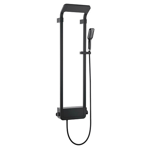 Душевая панель Black&White W1020 чёрный бархатный (1300х405x230)