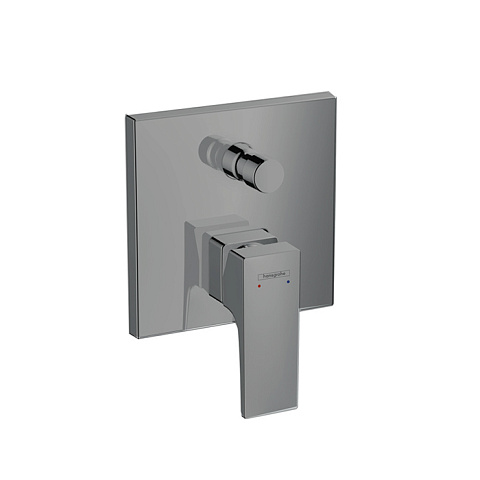 Hansgrohe HG Metropol Встраиваемый смеситель для ванны с переключателем (внешняя часть), цвет: шлифованный черный хром, 32545340