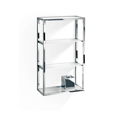 Decor Walther ET 6 Шкафчик открытый 35x15x60см, стекло сатинированное, цвет: хром, 0702800