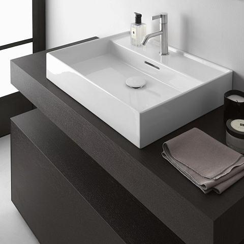 Laufen Kartell Раковина 500х460х120мм с 1 отв. под смеситель, цвет: белый, 8.1633.2.000.104.1