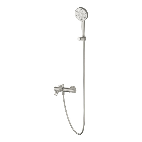 Смеситель для ванны с душем Oliveeka Y OL-639017-BN, никель матовый