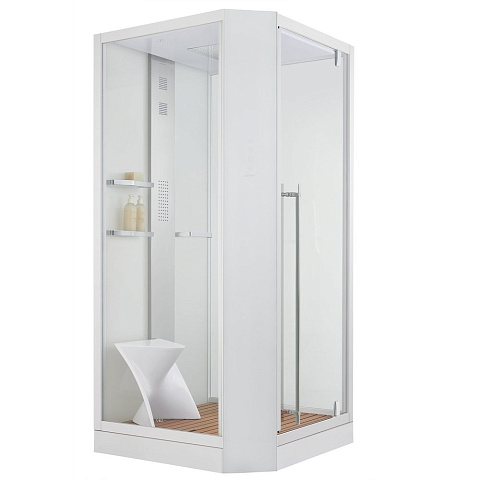 Душевая кабина ORANS SR-89101RS белый, Long door handle (1000x1000x2200)