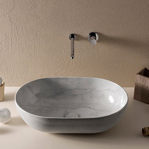 GLOBO Выпуск для раковины без перелива, цвет marma di carraro, FI024MC