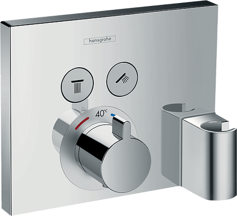 Термостат Hansgrohe ShowerSelect, для 2 потребителей, СМ, с держателем 15765000