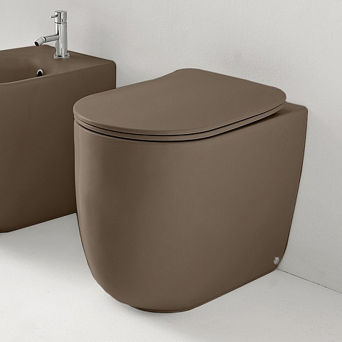 Унитаз безободковый пристенный Kerasan Nolita 531888, 55x35 см