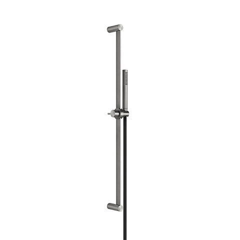GESSI 316 Штанга в комплекте с душевой лейкой с легкой очисткой, шланг 1,50 м, цвет: steel brushed, 54044#239