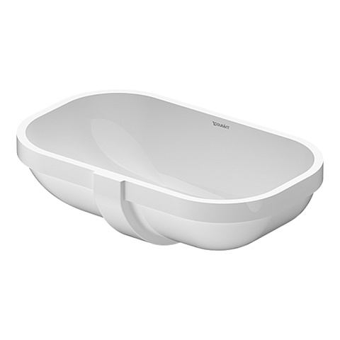 Duravit D-Code Раковина врезная снизу 525х320хh175 мм, с переливом, без отв под смеситель, вкл крепление, цвет: белый (Спец.цена из наличия), 0338490000