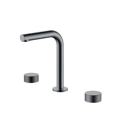Смеситель на столешницу Boheme STICK TOUCH на 3 отв. Shine Gun Metal 152-SGM.2