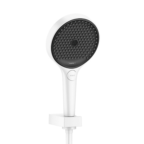 Hansgrohe HG Rainfinity Душевой набор (ручной душ 130мм, 3jet, держатель, шланг 1600мм), цвет: белый матовый, 26851700