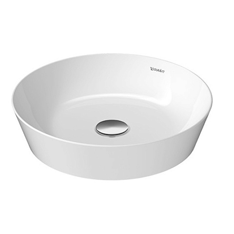 Duravit Cape Cod Раковина накладная круглая d430 мм, без отверстия под смеситель, цвет внутри - белый, снаружи - белый, 2328430000