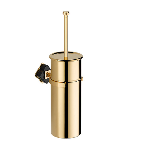 THG PETALE DE CRISTAL NOIR Ёршик для унитаза, подвесной, цвет полированное золото, U6D-F01-4720C