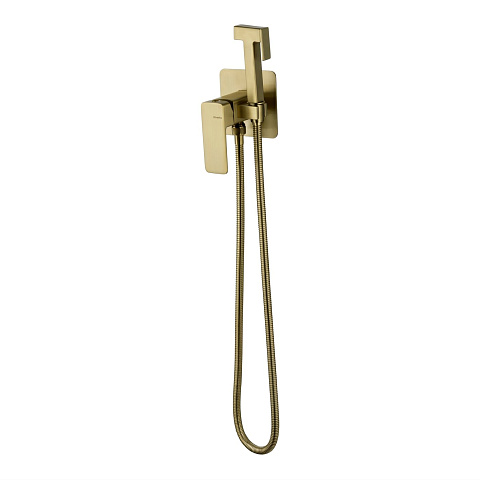 Гигиенический душ со смесителем Oliveeka D OL-829003-BG, золотой матовый