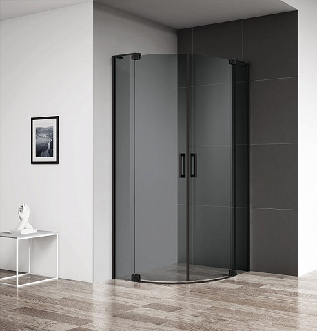 Душевой уголок Cezares SLIDER-R-2-90/100-GRIGIO-NERO
