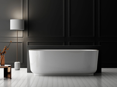 Ванна акриловая Vincea VBT-621, 1700x800x580, цвет белый, слив-перелив в комплекте, белый