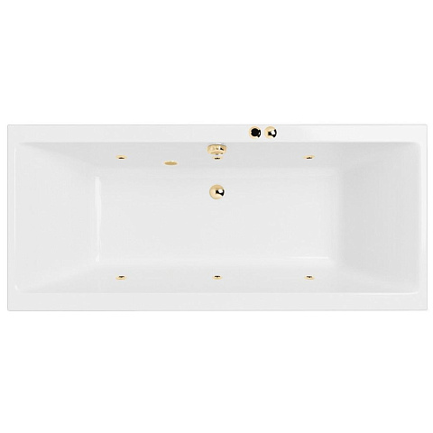 Ванна EXCELLENT Pryzmat Slim 180x80 "SOFT" (золото)