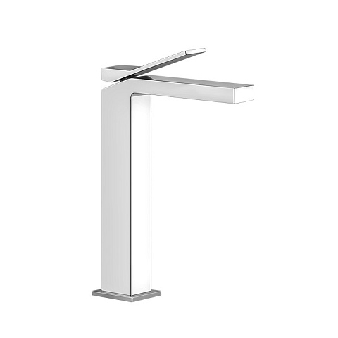 Gessi Rettangolo K Смеситель для раковины на 1 отверстие, излив 128мм, цвет: хром, 53006#031