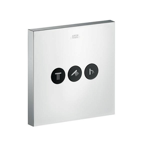 Axor AX ShowerSelect Встраиваемый модуль с 3 запорными клапанами (внешняя часть), цвет: хром, 36717000