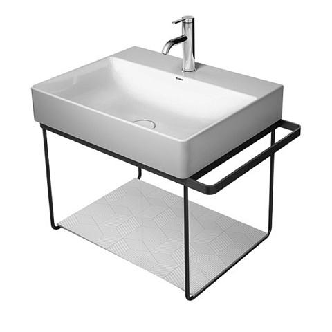 Duravit DuraSquare Металлическая консоль подвесная 665х451 мм, для раковины 235360, Полотенцедержатель левый/правый, хром, 0031021000