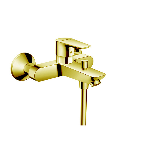 Hansgrohe HG Talis E Смеситель для ванны настенный, излив 194мм, цвет: золото, 71740990