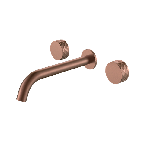 Смеситель из стены Boheme STICK DIAMOND на 3 отв. BRUSHED BRONZE 152-2-BRB.1