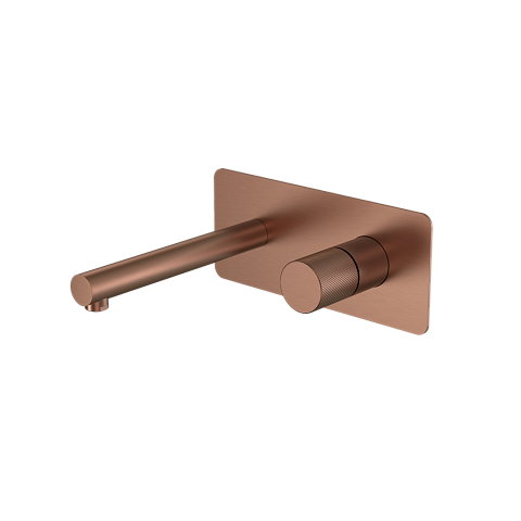 Смеситель Boheme STICK из стены BRUSHED BRONZE ручка SPIRALE 125-BRB.4