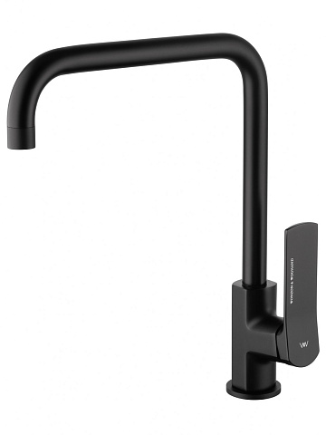 Смеситель для кухни WONZON & WOGHAND, Черный матовый WW-L1006-MB