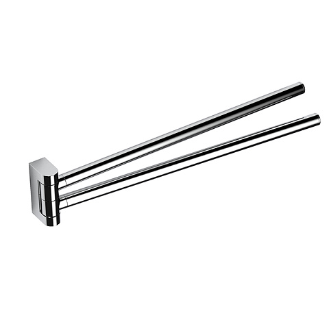 Colombo Mini Двойной держатель полотенца 34*6,1cм , цвет: хром, B4012.CR