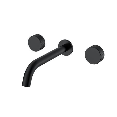 Смеситель из стены Boheme STICK SPIRALE на 3 отв. BLACK 152-2-B.4